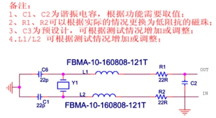 無源晶振EMC設(shè)計(jì)標(biāo)準(zhǔn)電路