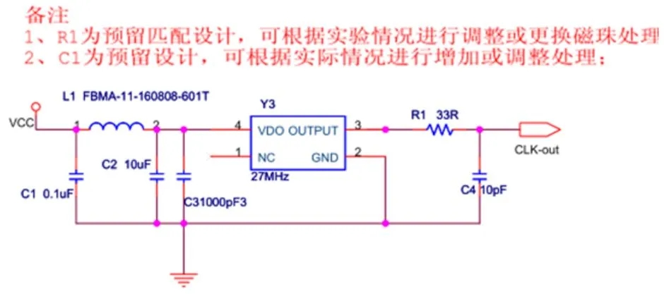 有源晶振EMC設(shè)計(jì)標(biāo)準(zhǔn)電路