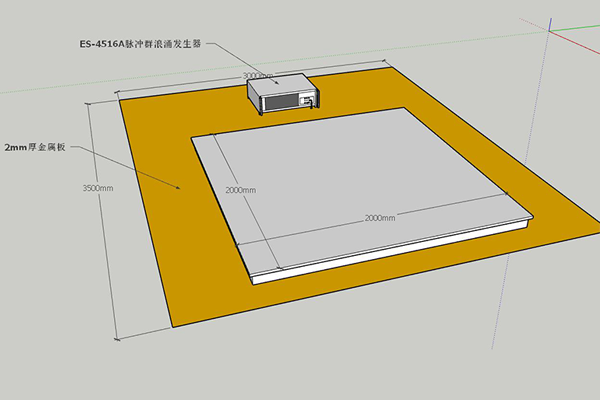 電快速脈沖群試驗(yàn)落地式設(shè)備試驗(yàn)布置